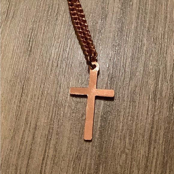 New vintage Copper cross pendette - Picture 6 of 6